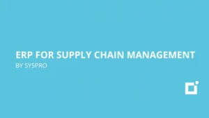 SYSPRO Supply Chain Management ERP - Software