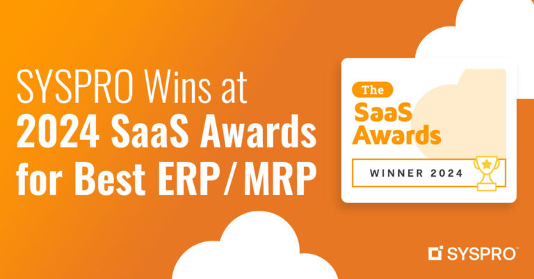 SYSPRO Wins 2024 SaaS Awards for Best ERP / MRP - SYSPRO Canada